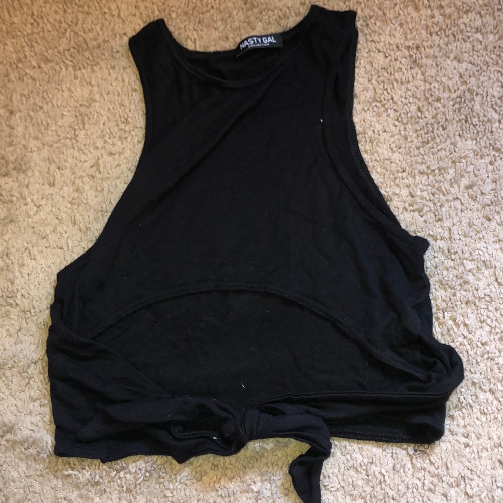 Black crop top